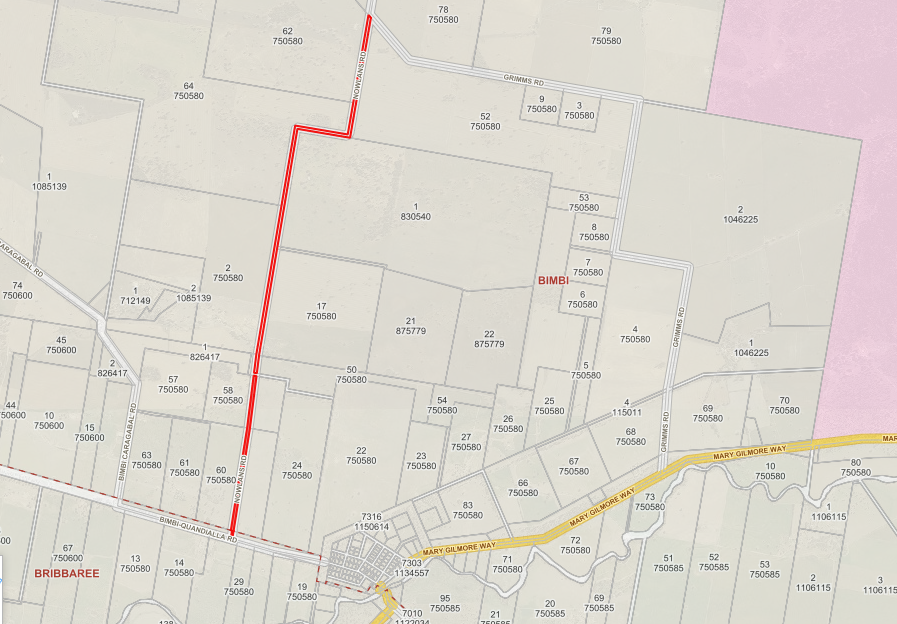 Map_Nowlans Road Closure